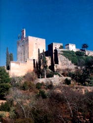 the western end of the Alcazaba